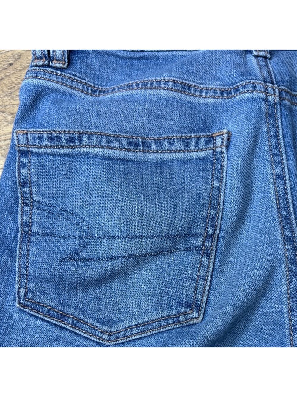 Women’s American Eagle Super High Rise Baggy Wide Leg Cargo Jeans Size 0 - Picture 8 of 13